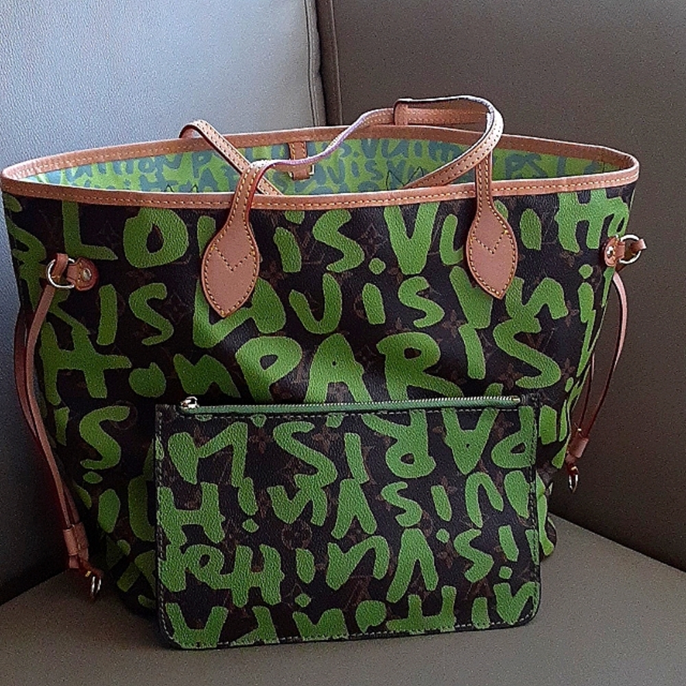 Large designer inspired tote (used)